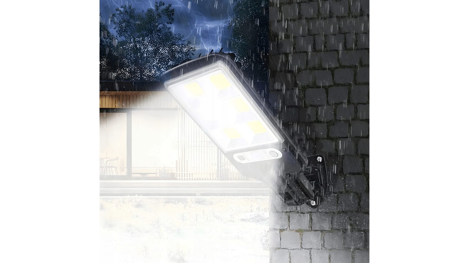 10x solar lamp with motion detector light sensor complete set XXXL