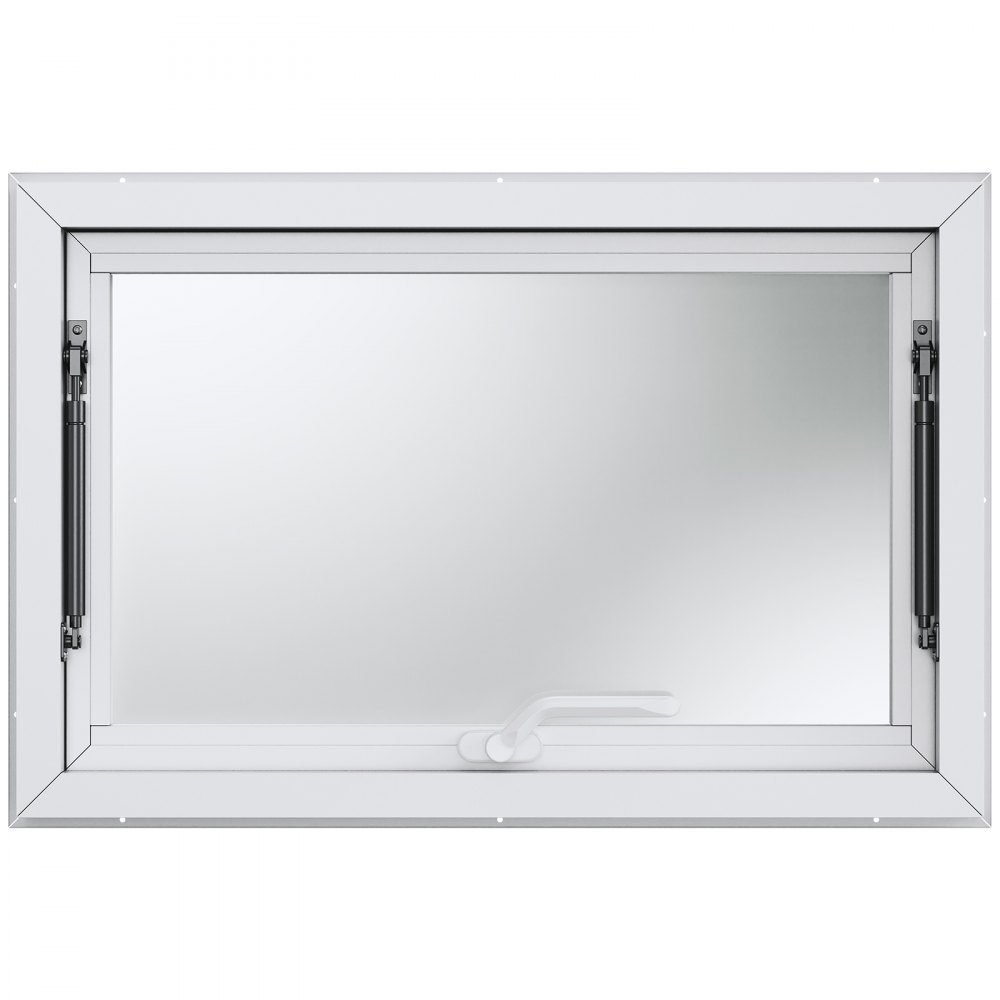 Imbissfenster für Imbisswagen, 915 x 610 mm, Servicefenster aus Aluminiumlegierung für Imbisswagen, bis zu 85° schwenkbares Servierfenster mit Markisentür und Abschlepphaken, für Imbisswagen und Imbissanhänger
