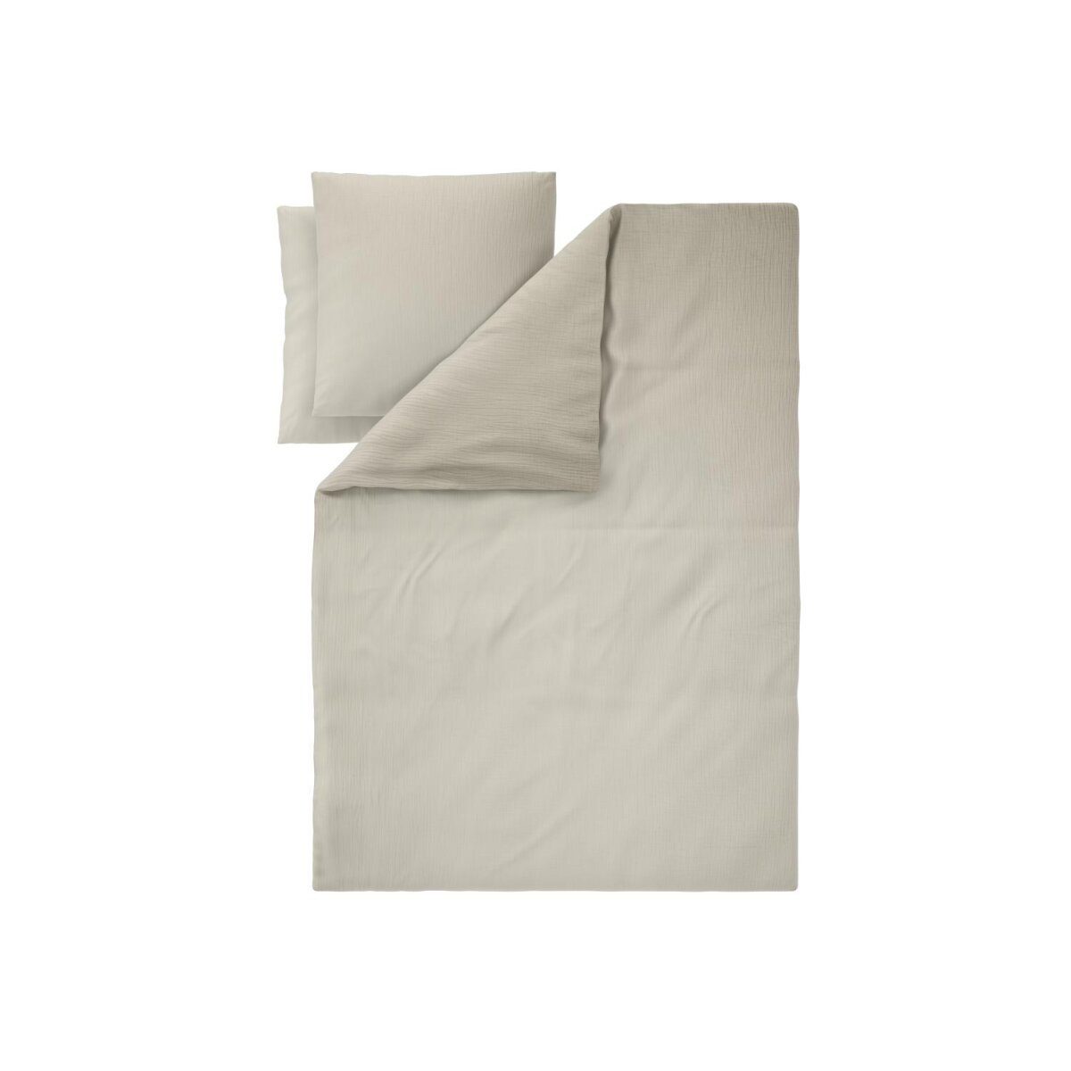 LIVARNO® Musselin Bettwäsche, 240 x 220 cm, beige