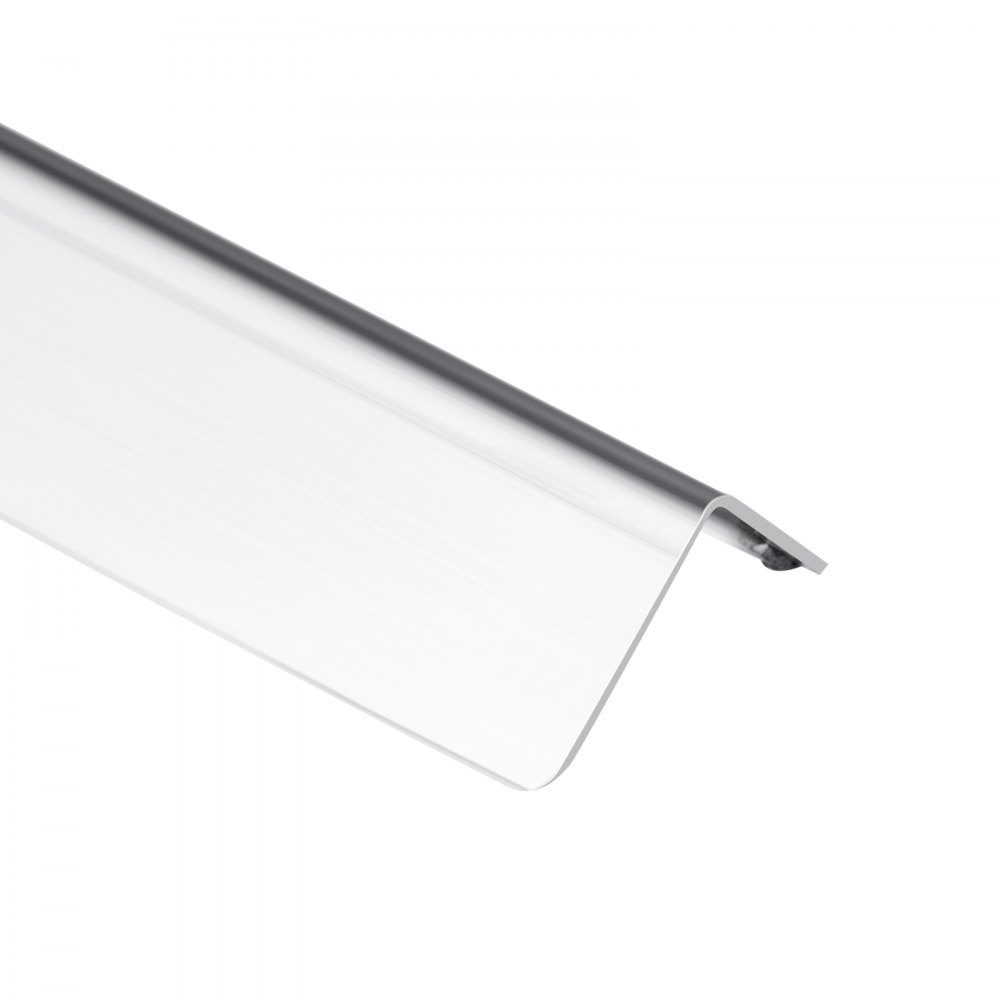 Lot de 10 protections de bord murales 25 x 25 x 1217 mm - Profilé d'angle en acier inoxydable - Protection murale avec ruban adhésif 3M - Angle de 90 degrés - Idéal pour la maison, le bureau et les espaces publics