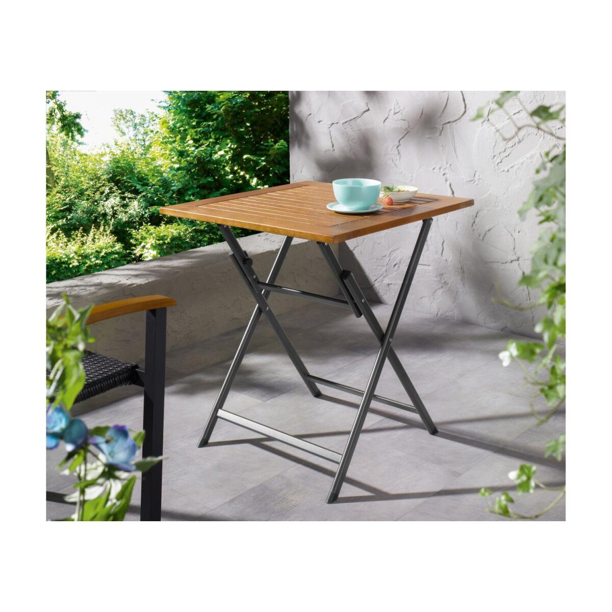 Table pliante en aluminium LIVARNO® »Valencia«, 70 x 70 x 74 cm