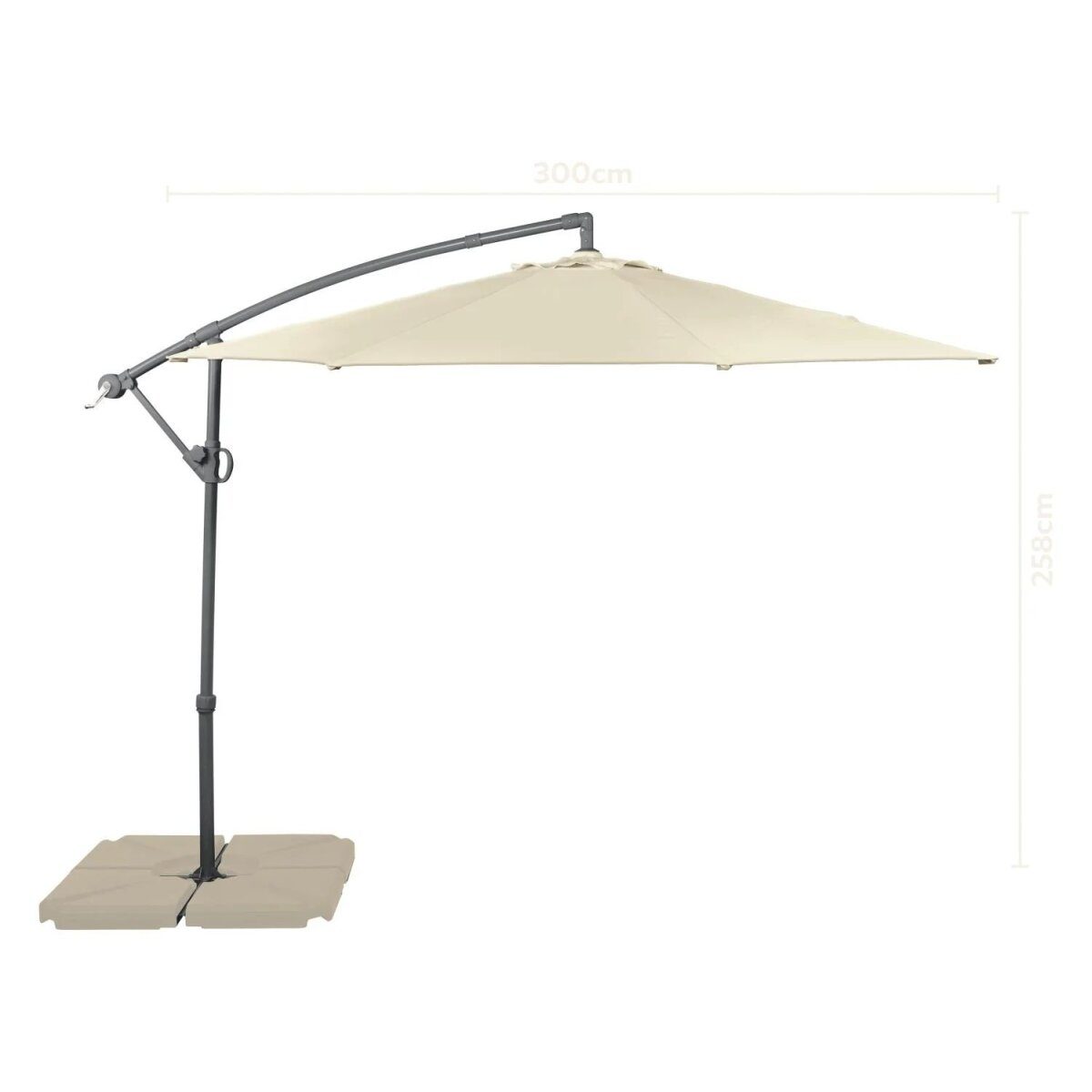 LIVARNO® Ampelschirm, UPF 80