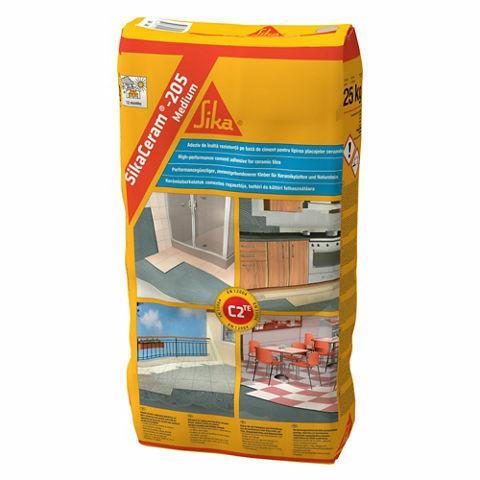 SikaCeram 205 Gray Tile Adhesive 25 kg Sika