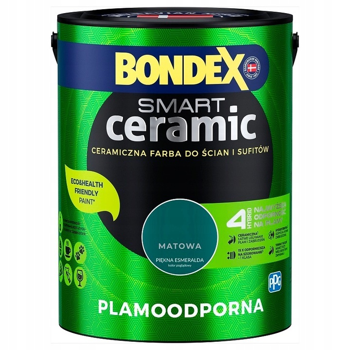 Peinture murale céramique Bondex 5 l mate Esmeralda Peinture murale céramique Bondex 5 l mate Esmeralda
