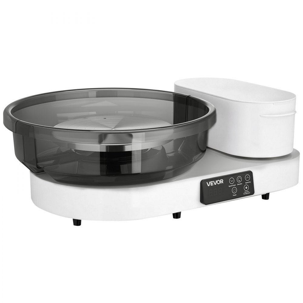 Electric Pottery Wheel 450W, Pottery Lathe 28cm/36cm Turntable, Pottery Machine with Foot Pedal and 30-300RPM Adjustable Speed ​​and Aluminum Housing, for Beginners DIY Clay Art