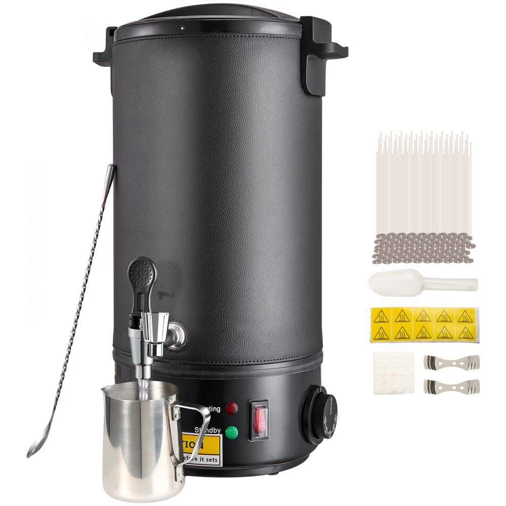 Candle Making Kit, Commercial Electric Wax Melter 10L 1100W Wax Melter Candle Making Machine DIY Candle Making Kit Including Wicks, Candle Pouring Pot, Spoon