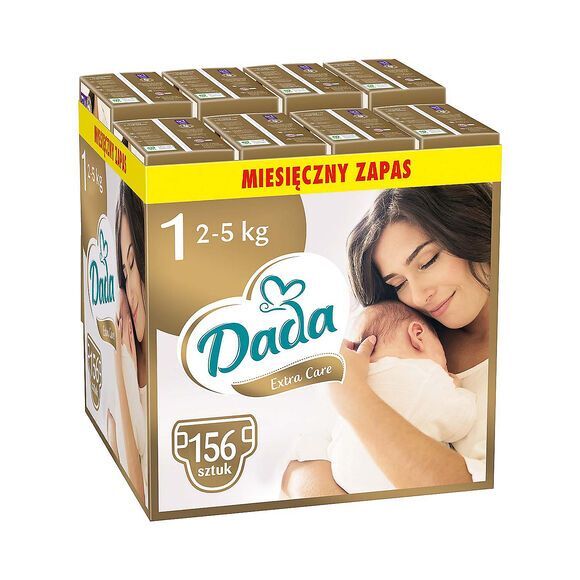 Extra Care 1 New Born luiers 156 stuks superabsorberend inzetstuk 2-5kg Extra Care 1 New Born luiers 156 stuks superabsorberend inzetstuk 2-5kg