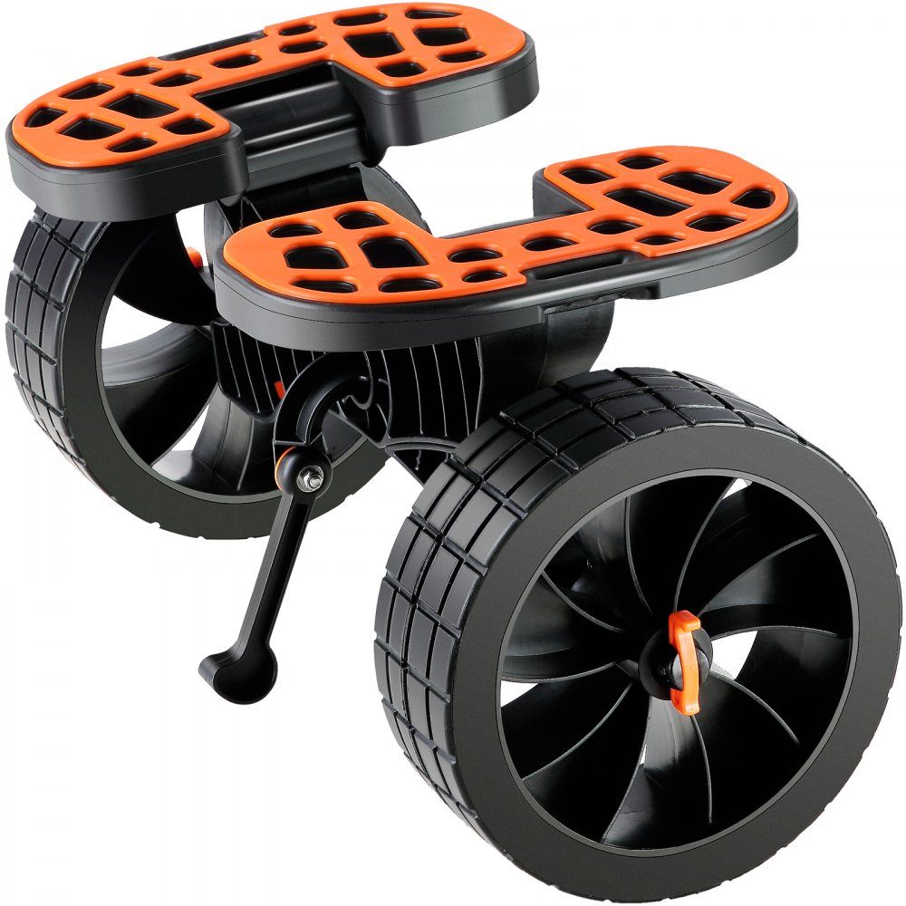 Kayak Cart, Aluminum Alloy Canoe Cart, 655 x 305 x 310mm, Load 145kg, Double Strap Design, Accessories for Boat Cart, Kayak, Canoe, Transport Cart, Trolley, Surf Cart, Boat Trailer, Folding Boat