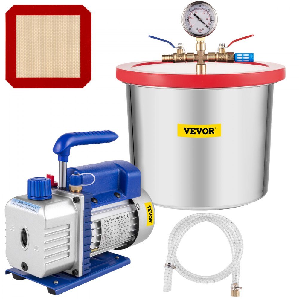 7,57 liter vacuümpomp, vacuümkamervacuümpomp, 113 l/min, 1/3 HP vacuümpomp