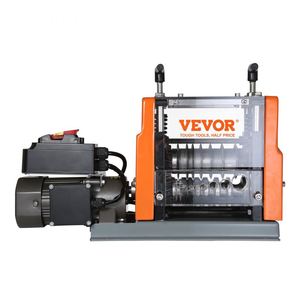 Kabelabisoliermaschine, elektrisch, φ1,5–25 mm, Kabelschälmaschine, 60 W, Abisoliermaschine, 7 Abisolierkanäle, Abisolierzange, 65 Mn Federstahlklinge, ideal zum Abisolieren von Kupferdraht