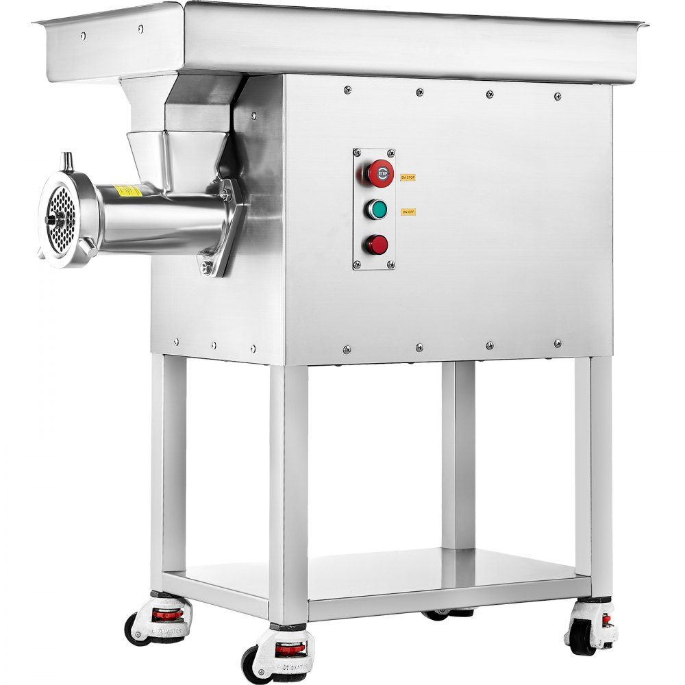 Commercial Meat Grinder 9.98kg/min Electric Meat Grinder 2200W with Blades and Grinding Plates Sausage Machine Commercial Stainless Steel Meat Grinder for Kitchen Restaurant Butcher Shop
