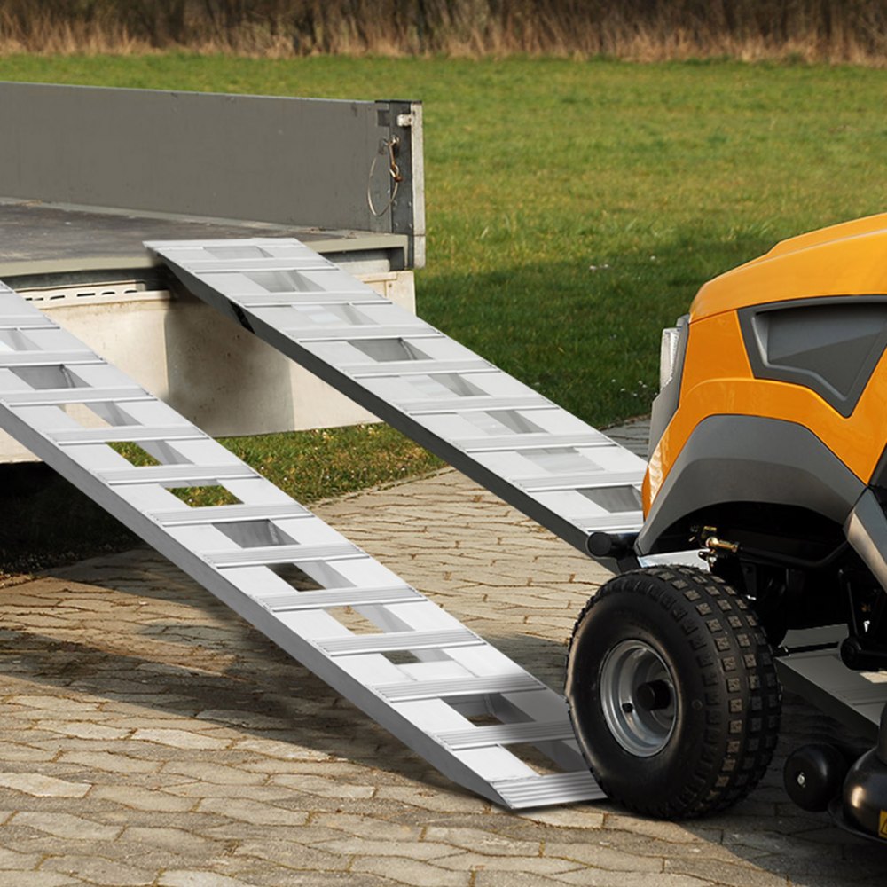 Auffahrrampe, Laderampe, Autorampe 2721,6 kg, breite Ladeschiene, Autoladerampe 183 x 38 cm, 2 Stück Rampen, für Motorrad, Anhänger, ATV, UTV, Gartentraktor, Rasenmäher, Dirtbike usw Auffahrrampe, Laderampe, Autorampe 2721,6 kg, breite Ladeschiene, Autoladerampe 183 x 38 cm, 2 Stück Rampen, für Motorrad, Anhänger, ATV, UTV, Gartentraktor, Rasenmäher, Dirtbike usw
