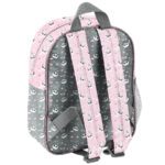 Little 3D panda with love kindergarten backpack