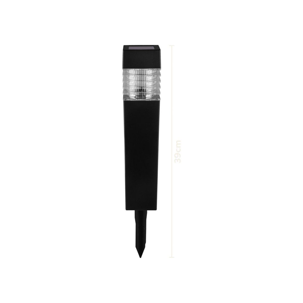 LIVARNO® LED-lampen op zonne-energie, 4 stuks (rechthoek)
