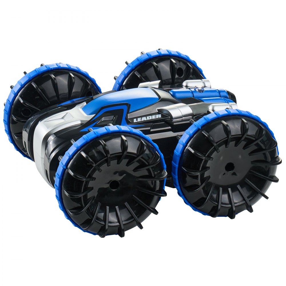 Amphibisches ferngesteuertes Autoboot, 2,4 GHz 12 km/h 4WD wasserdichtes RC-Auto für Kinder, 360° drehbares Stuntauto mit 2 Batterien, geländegängiges Wasser-Strand-Poolspielzeug für Jungen und Mädchen ab 6 Jahren, Blau Amphibisches ferngesteuertes Autoboot, 2,4 GHz 12 km/h 4WD wasserdichtes RC-Auto für Kinder, 360° drehbares Stuntauto mit 2 Batterien, geländegängiges Wasser-Strand-Poolspielzeug für Jungen und Mädchen ab 6 Jahren, Blau