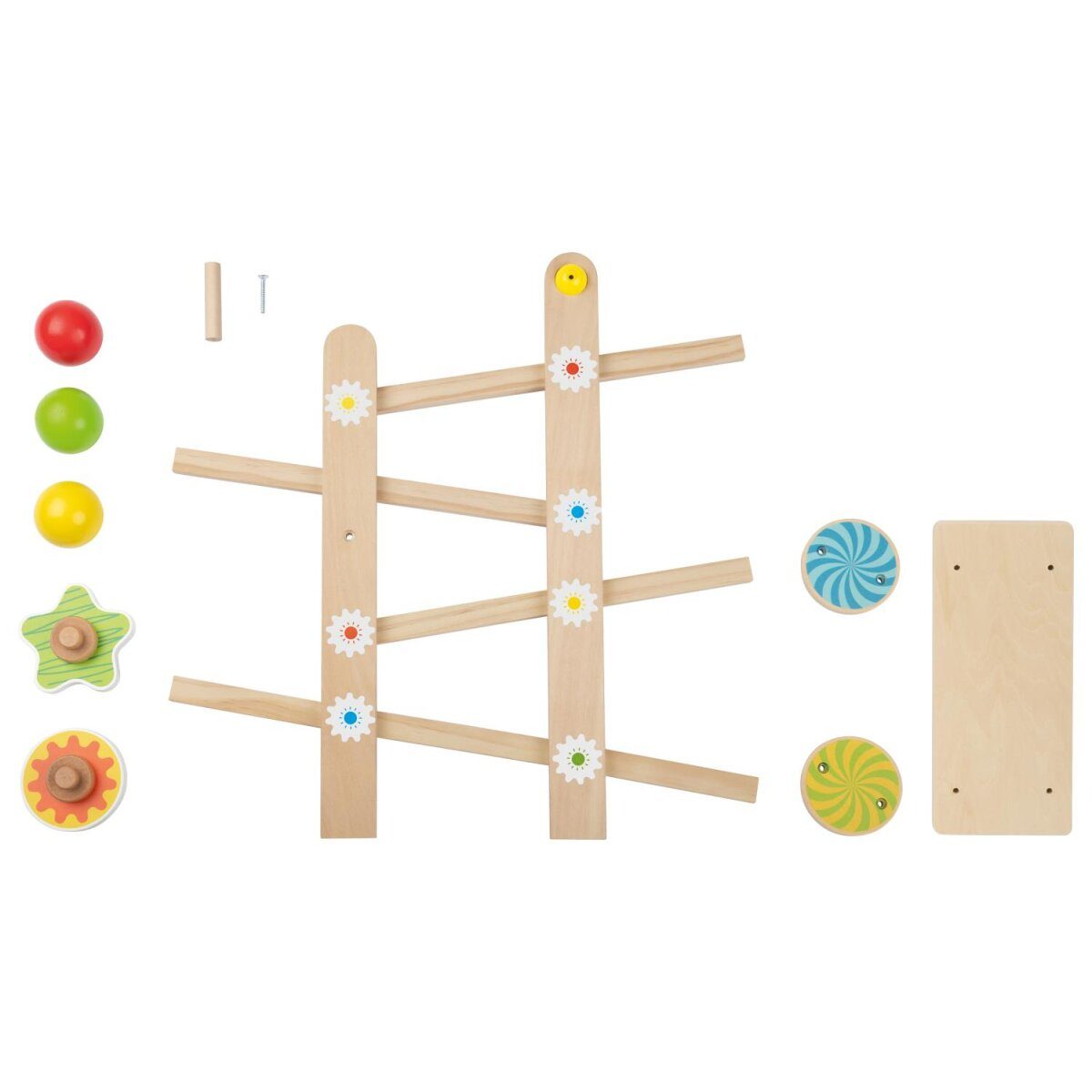 lupilu® wooden marble runs (wooden marble run cascade)