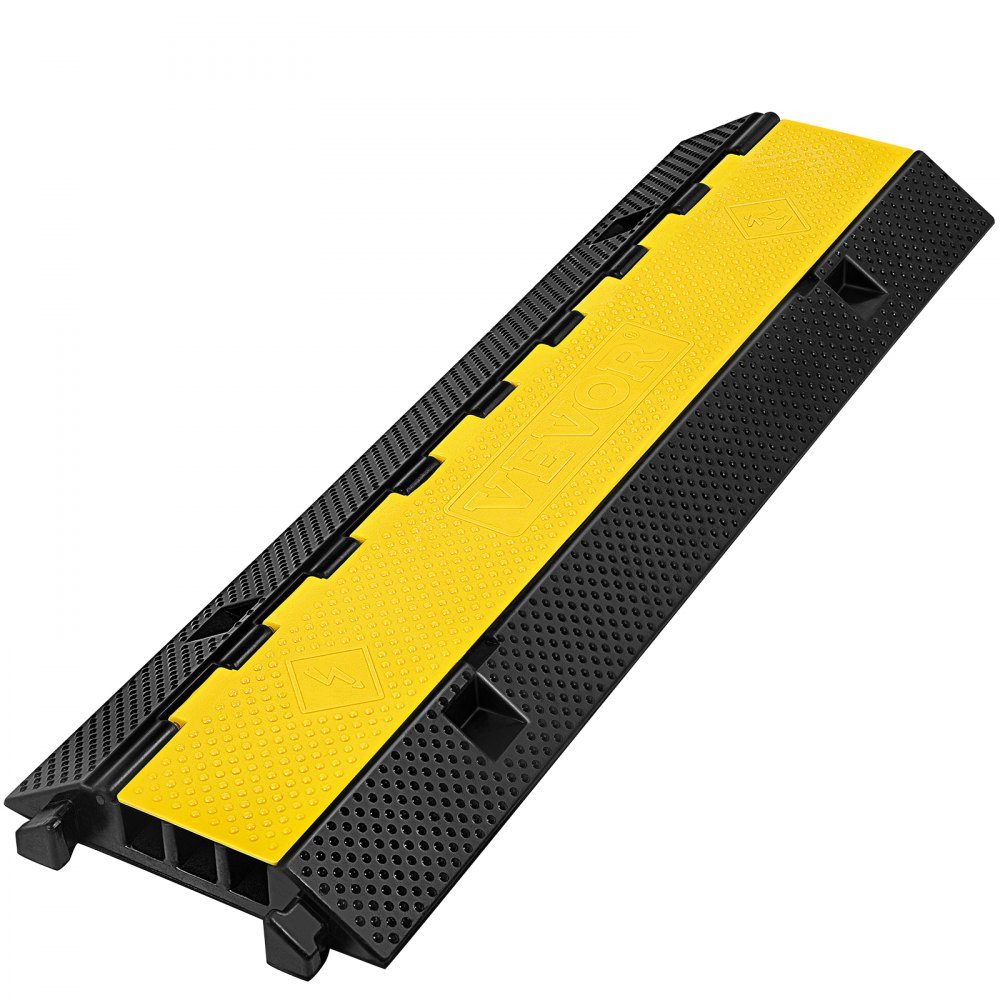 Kabelschutzmatte, Kabelkanal für den Außenbereich, Kabelschutz für Fußgänger, Bodenschutz für Kabel aus PVC und thermoplastischem Gummi, Brückenschutz, Rampe 103 x 30 x 5,5 cm