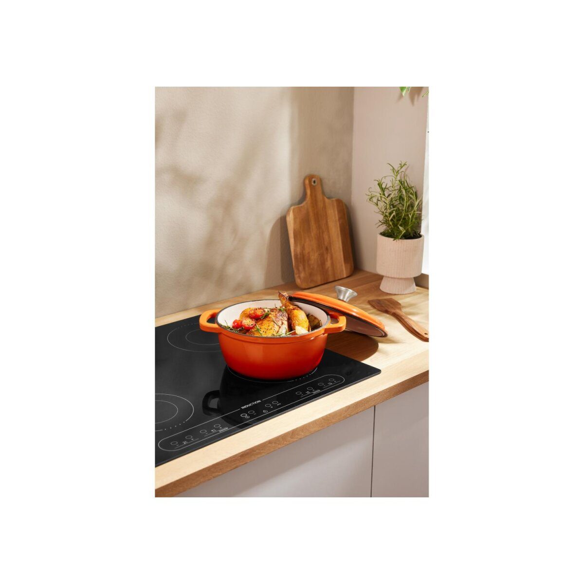 Marmite en fonte premium SILVERCREST® 22 cm / 2,8 litres avec système goutte à goutte