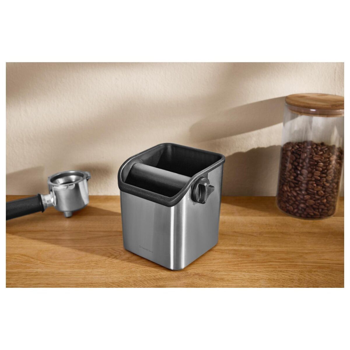 SILVERCREST® Siebträger-Abschlagbox / Tamperstation / Milchkännchen / Kakaostreuer mit Motiven