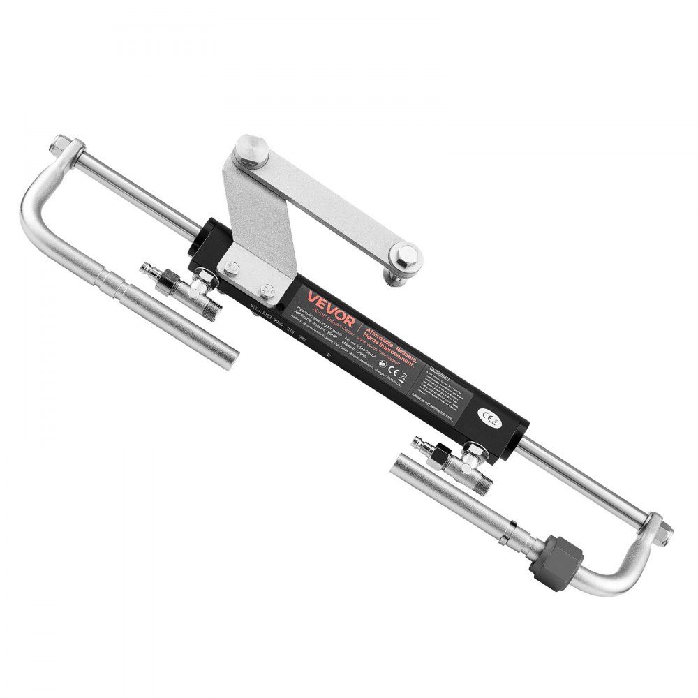Hydraulisches Außenbord-Lenkset, 70 kW (90 PS), hydraulisches Bootslenksystem, mit 6,9 MPa-Lenkpumpe, Zweiwege-Schließzylinder und 6 m langen hochfesten Schläuchen, für Einzelsteuerstand, Einzelmotor