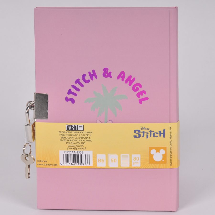 Journal noir avec Stitch et Angel
