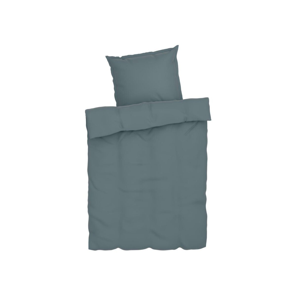 LIVARNO HOME Parure de lit en satin Lyocell 155 x 220 cm (Gris)