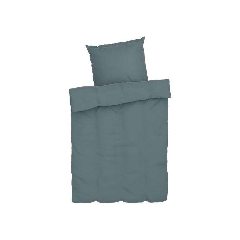 LIVARNO HOME Lyocell satijnen beddengoed 155 x 220 cm (grijs)