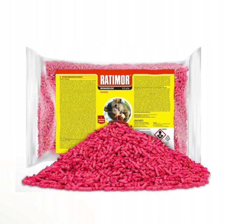 POISON PASTE FOR MICE AND RATS 1 KG + POISON MOUSE GRANULES 1 KG RATIMOR Set