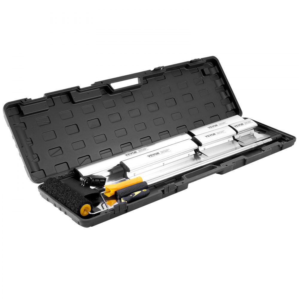 Ensemble de lames de spatule pour cloisons sèches, lames de spatule 178/254/356/406/610 mm + barre de poignée d'extension 862-2072 mm, couteau en acier inoxydable, outils de spatule pour plaques de plâtre/plaques murales/plaques de plâtre