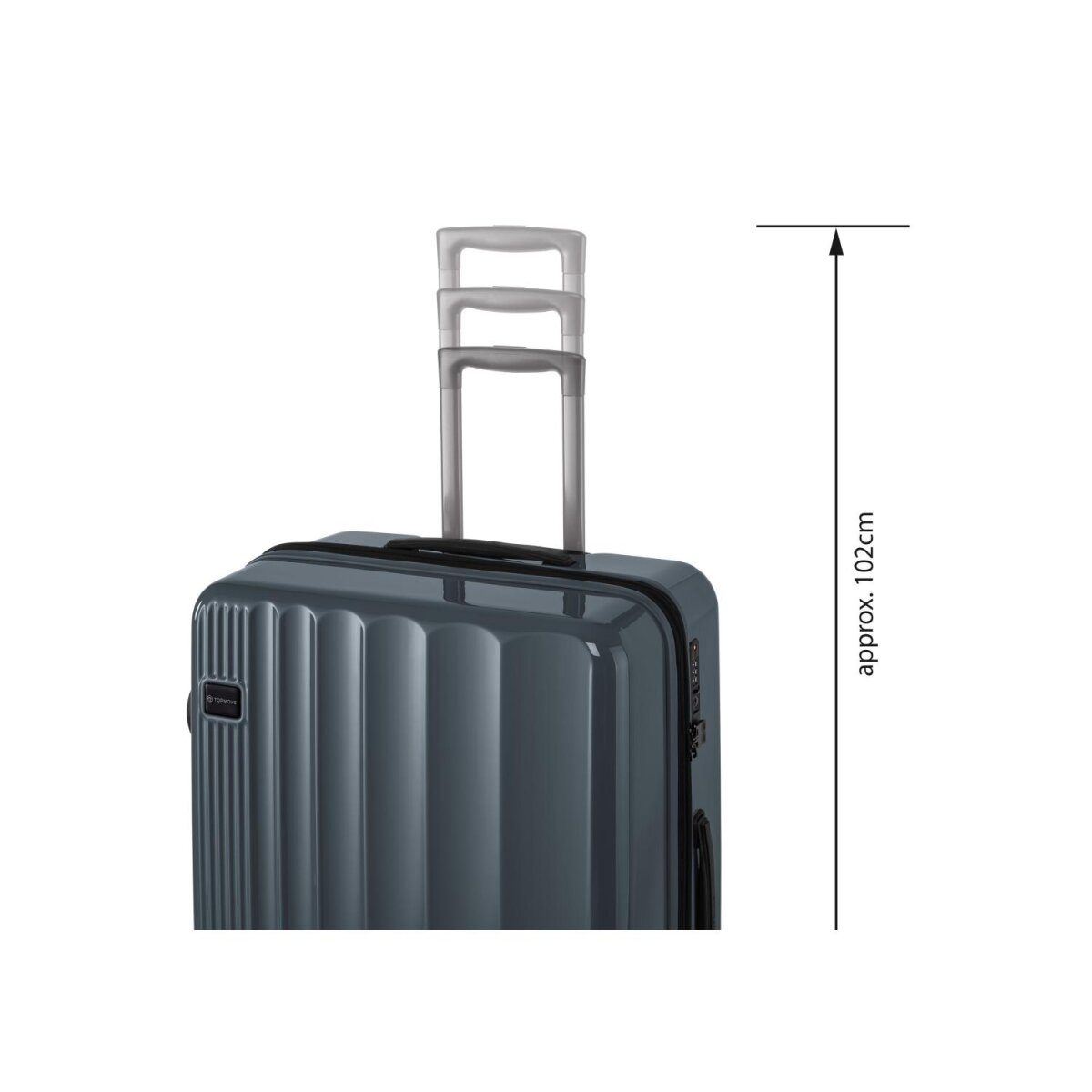 TOPMOVE® trolleyreiskoffer, met cijferslot, 77/87,5 l goed