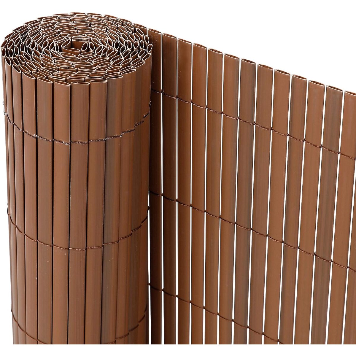 Ribelli PVC privacy mat, 1 x 3 m, brown