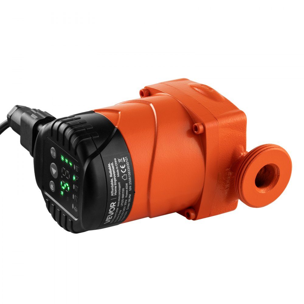 LPS25-6BP/130 Circulation Pump, Cast Iron Circulation Pump, 58L/min, 6m Maximum Head, Hot Water Circulation, Threaded Connection, Quiet Operation, for Home Heating Systems