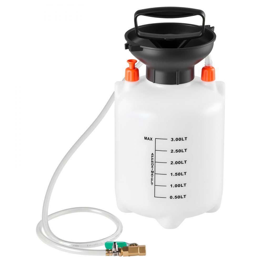 Getriebeölpumpe, 3 l, Öleinfüller, manuelle Getriebeöltransferpumpe mit Schlauch und HDPE-Tank, Pumpenwerkzeug mit PTFE-Band, Kfz-Ölfüllsystem, manueller Getriebeöleinfüller