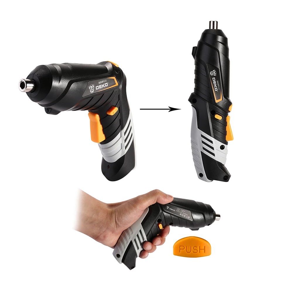 Complete tool case set with cordless screwdriver