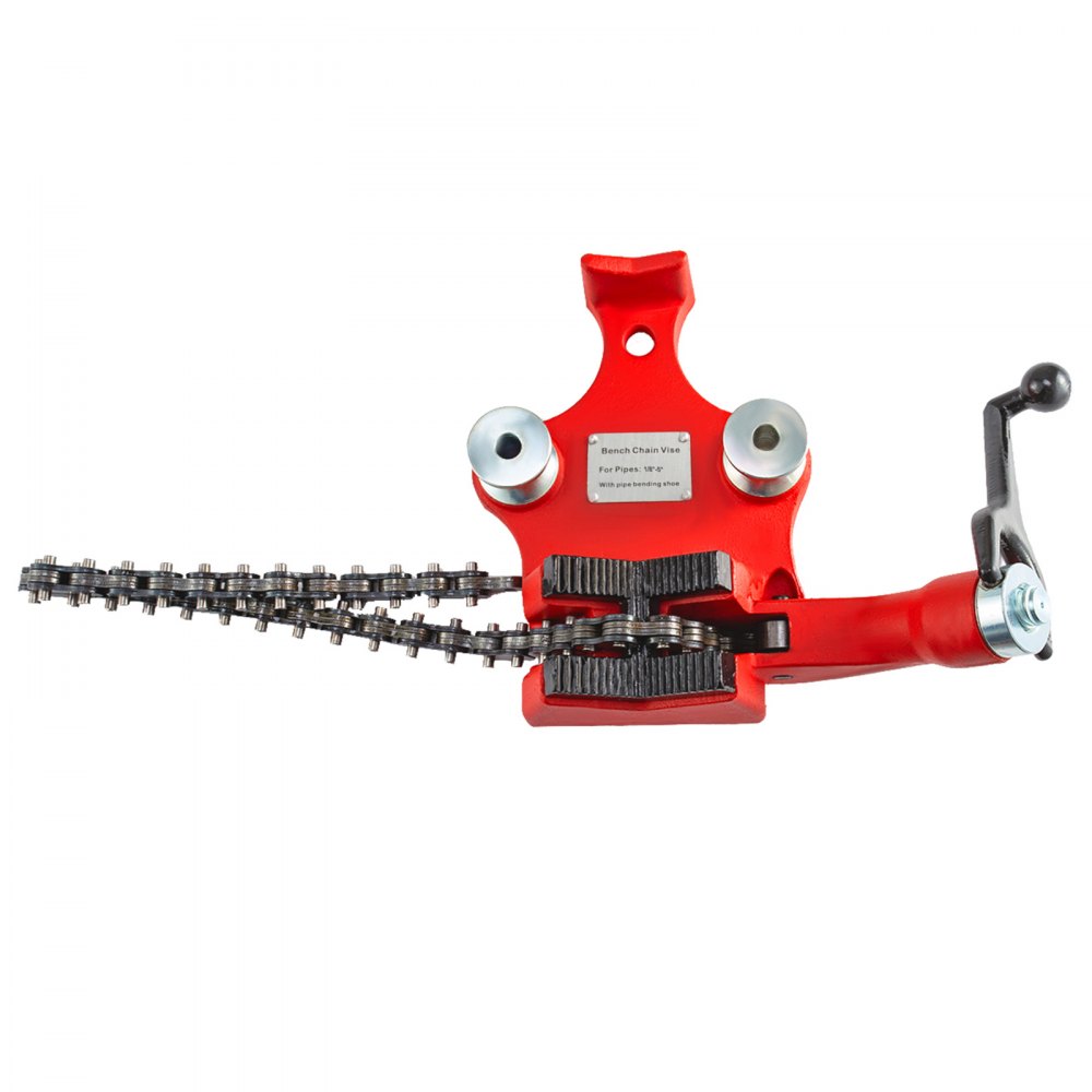 Schraubkettenschraubstock für 3,175 bis 127 mm Rohrschraubstock mit Kurbel Schraubkettenschraubstock für 3,175 bis 127 mm Rohrschraubstock mit Kurbel