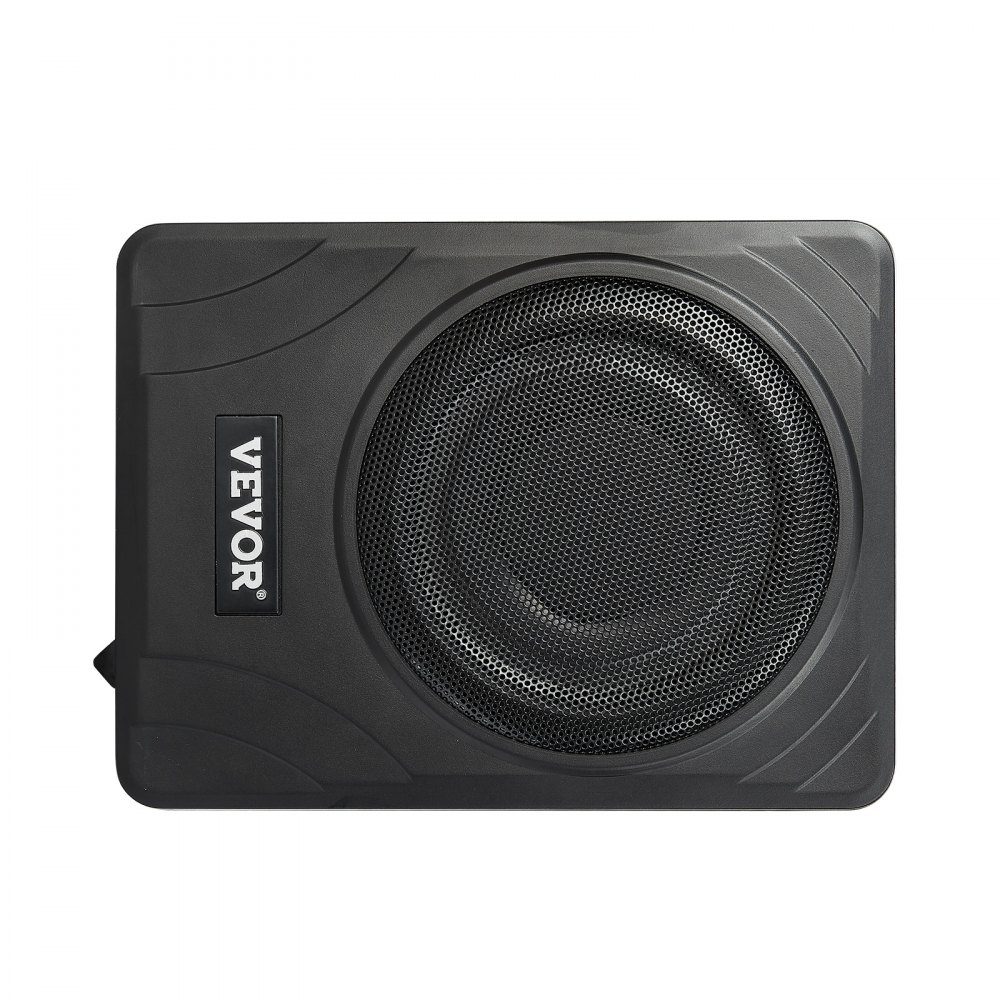 Underseat Car Subwoofer, 300W Slim Car Subwoofer Subsystem with Built-in Amplifier, High/Low Level Input and Volume Control for SUV, Truck, RV