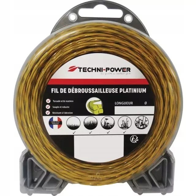 Freischneider-Trimmer-Schnittfaden PLATINIUM 2,4 mm gedreht