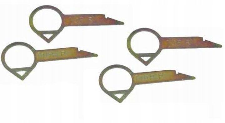 Radio-uithaalsleutel DIN Audi set van 4 stuks 8E0051530