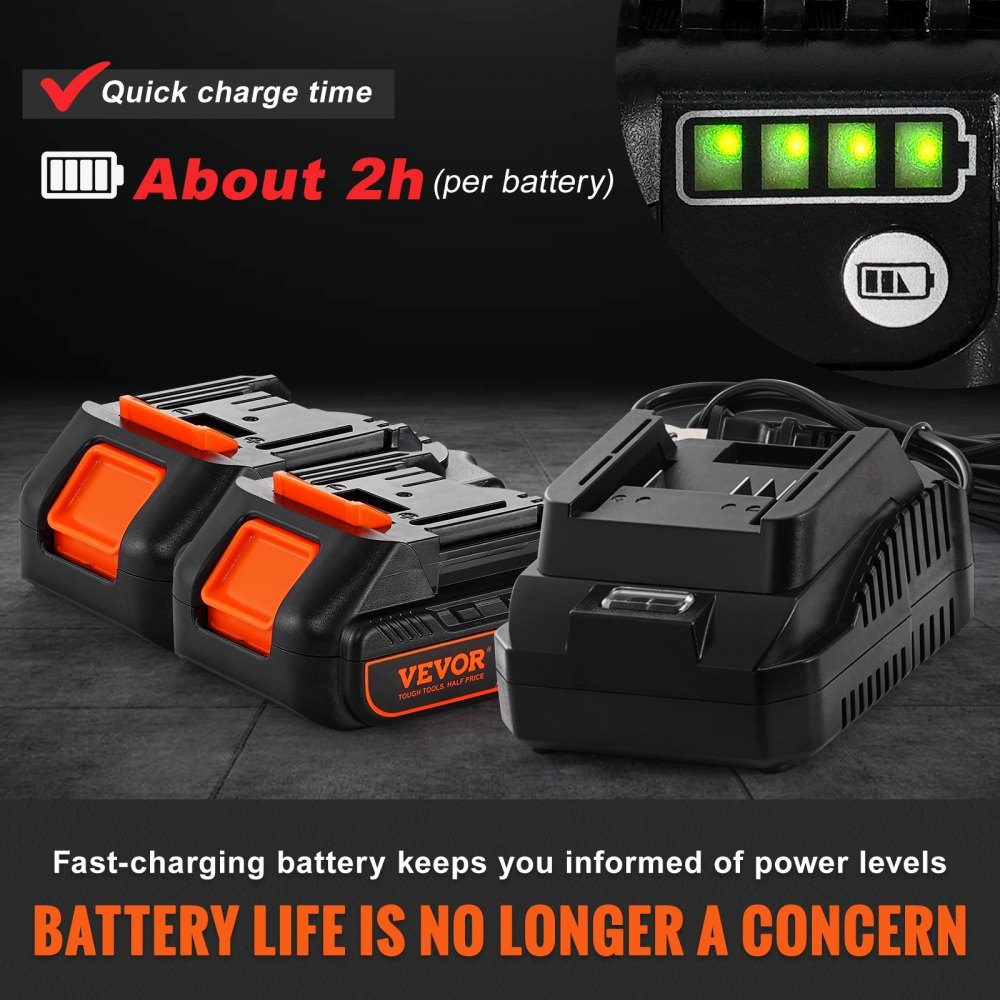 Bezprzewodowa smarownica 20 V Smarownica 500 g Ciśnienie robocze 10 000 PSI Elektryczna smarownica 125 g/min Szybkość podawania oleju w zestawie. 2x akumulatory 2,0 Ah, wąż Φ9x990mm i uniwersalna smarownica z szybką ładowarką