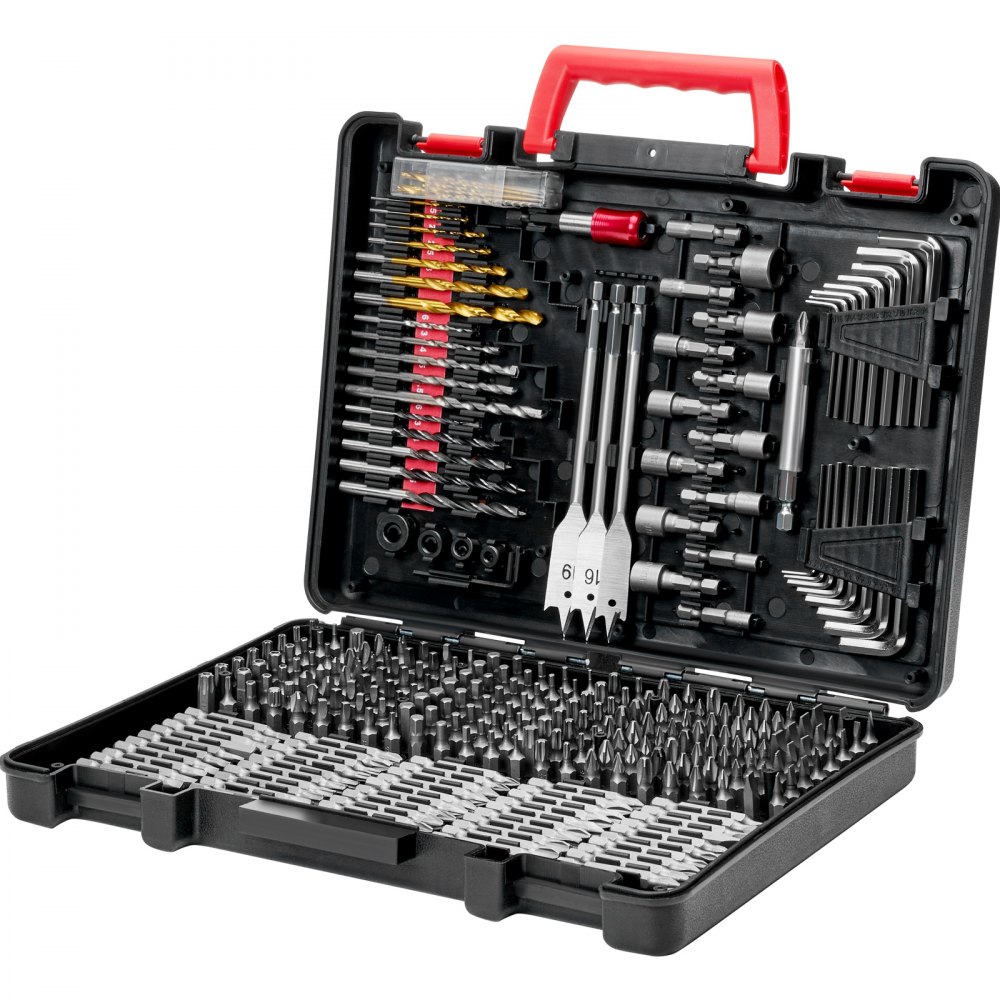 Bohrer-Set 318-teilig, Schraubendreher-Bit-Set, Schraubendreher-Bit-Set geeignet zum Bohren und Schrauben in Holz, Metall und Zement, Bohrer-Sets Kombi-Set sortiert im geordneten Transportkoffer Bohrer-Set 318-teilig, Schraubendreher-Bit-Set, Schraubendreher-Bit-Set geeignet zum Bohren und Schrauben in Holz, Metall und Zement, Bohrer-Sets Kombi-Set sortiert im geordneten Transportkoffer
