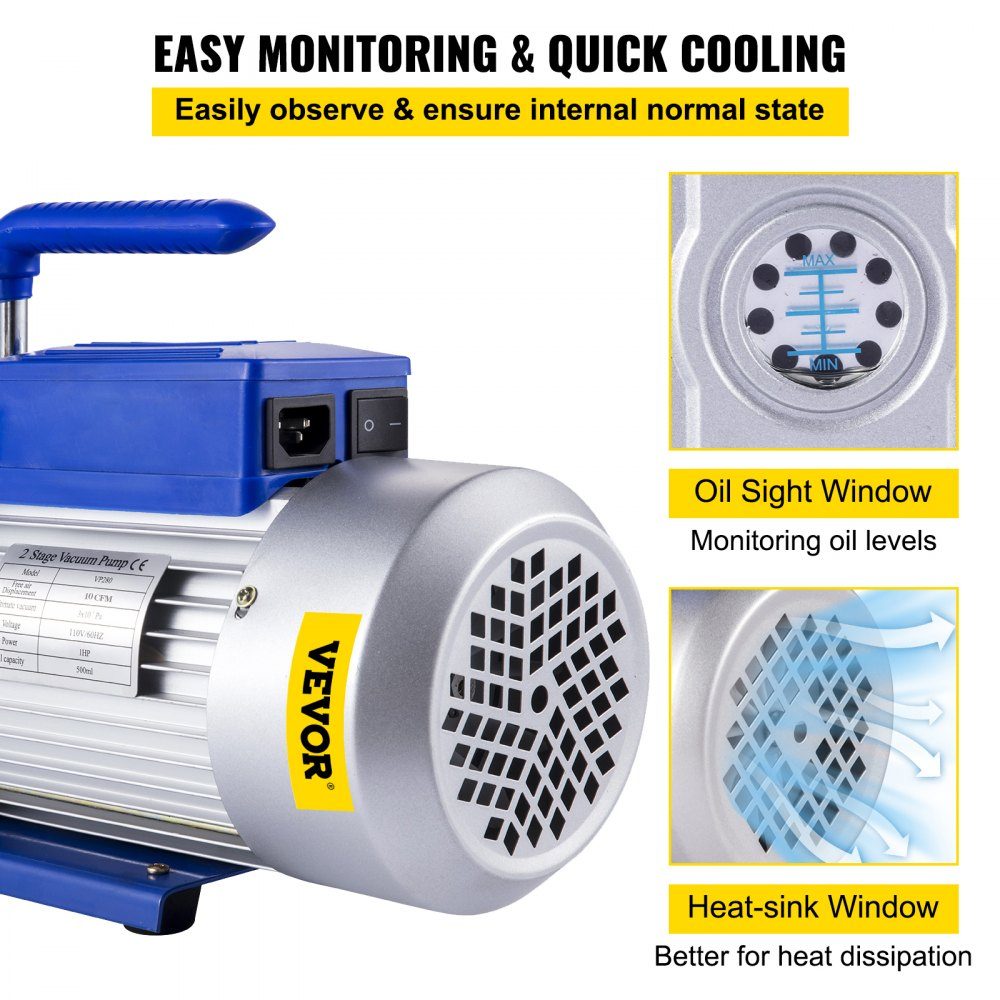 Vacuum pump 220V vacuum pump vacuum device pump 1HP vacuum pump vacuum pump