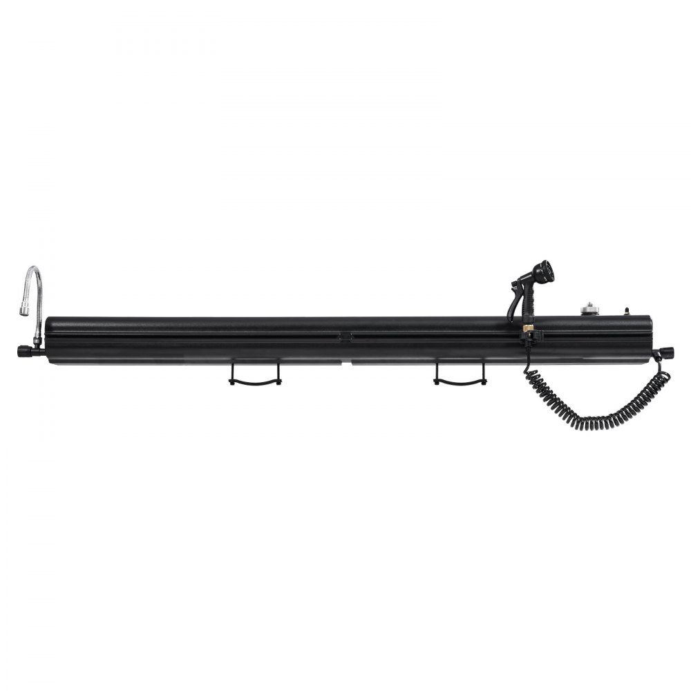 Réservoir d'eau pour galerie de toit, stockage d'eau pour véhicules 30L avec 2 plaques anti-éclaboussures et fente en T, réservoir en aluminium avec raccord haute pression, pour traverse de coffre de sécurité