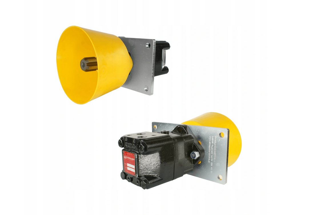 Hydrauliekmotor orbitmotoren type SMS 125 cm3/omw 600 tpm Aftakas + borgplaat