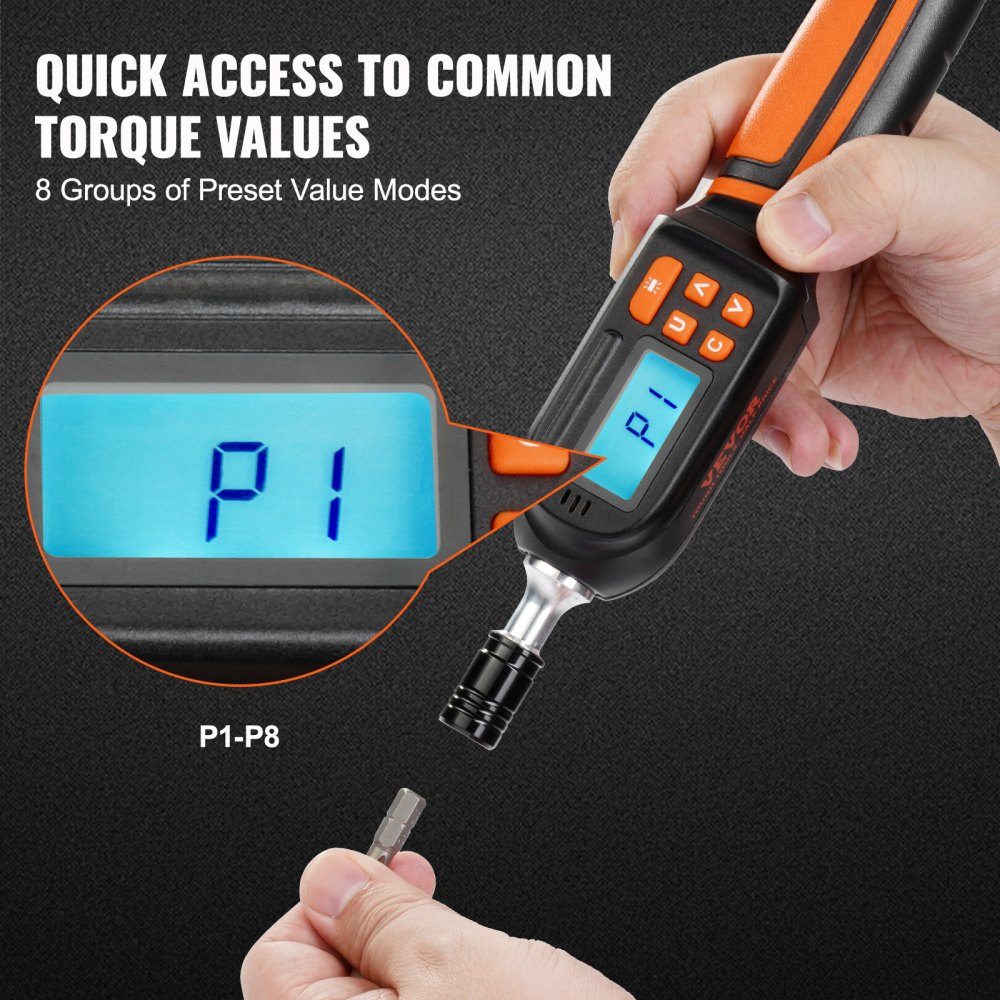 Tournevis dynamométrique numérique 1/4" avec incréments de 0,01 Nm