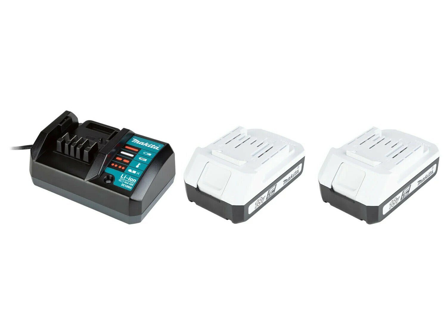 Makita HP488DWE Schlagbohrmaschine + 2 Akkus 18 V 1,5 Ah Li-Ion + Koffer