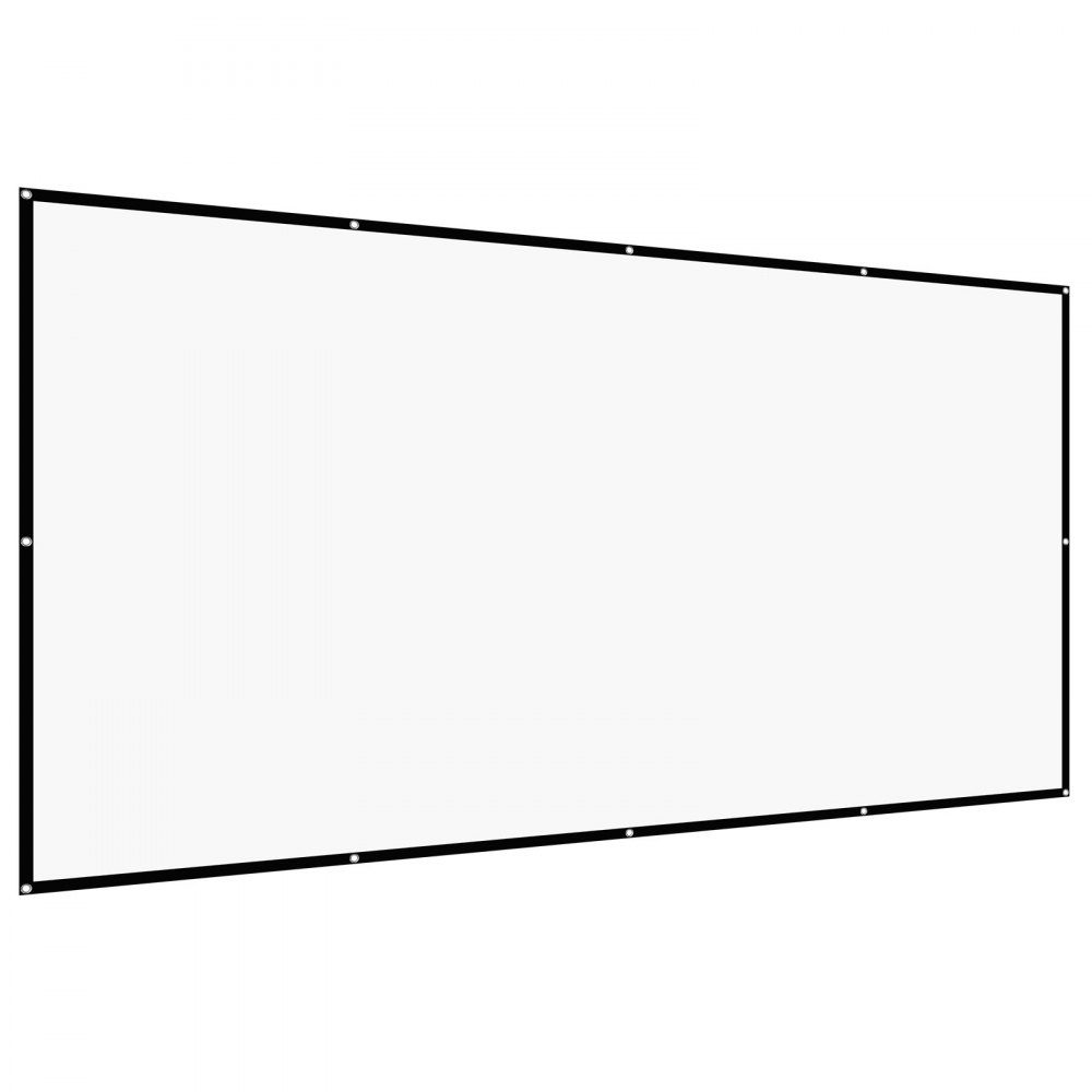 Manual Projection Screen, 150" 16:9 4K 1080 HD Wall Mounted Projection Screen with 12 Hooks and Double Sided Tapes, Movie Projection for Home Theater