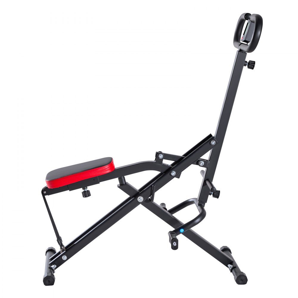 Squat Machine for Deep Squats, Folding Exerciser, Glute Trainer with 5 Level Adjustable Seat, Home Exercise Machine for Buttocks and Legs, Glute Machine Black