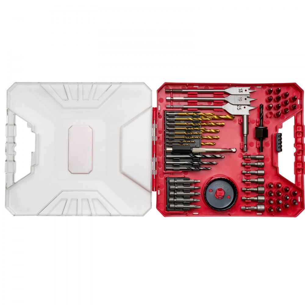 EVOR screw extractor Borher set 70 pieces, screwdriver set, screwdriver set suitable for drilling and screwing in wood, metal and cement, drill sets combination set sorted in an organized carrying case EVOR screw extractor Borher set 70 pieces, screwdriver set, screwdriver set suitable for drilling and screwing in wood, metal and cement, drill sets combination set sorted in an organized carrying case