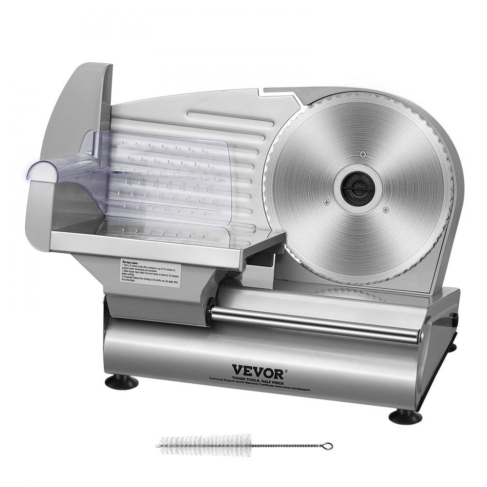 Fleischschneider für den Heimgebrauch, 180 W, 80–120 U/min, elektrischer Allesschneider, Lebensmittelschneider mit SUS420-Klingen, 0–15 mm, einstellbare Dicke, für Fleisch, Käse usw