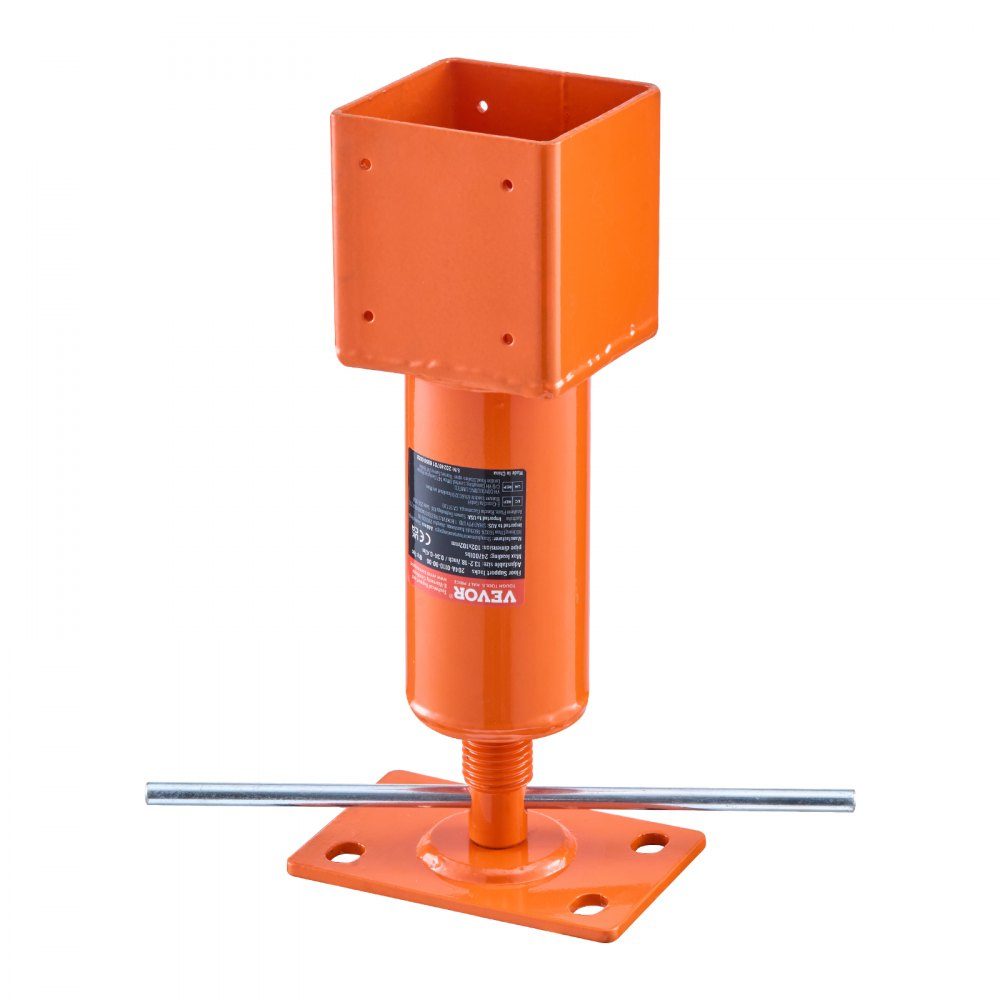 Schraubbockpfosten, 4" x 4", Höhenbereich 13,2" bis 18,7", maximale Belastung 24.700 Pfund, verstellbarer Bock, temporärer Bock zum Nivellieren von Häusern, Stützbalken für Böden, Kriechkeller